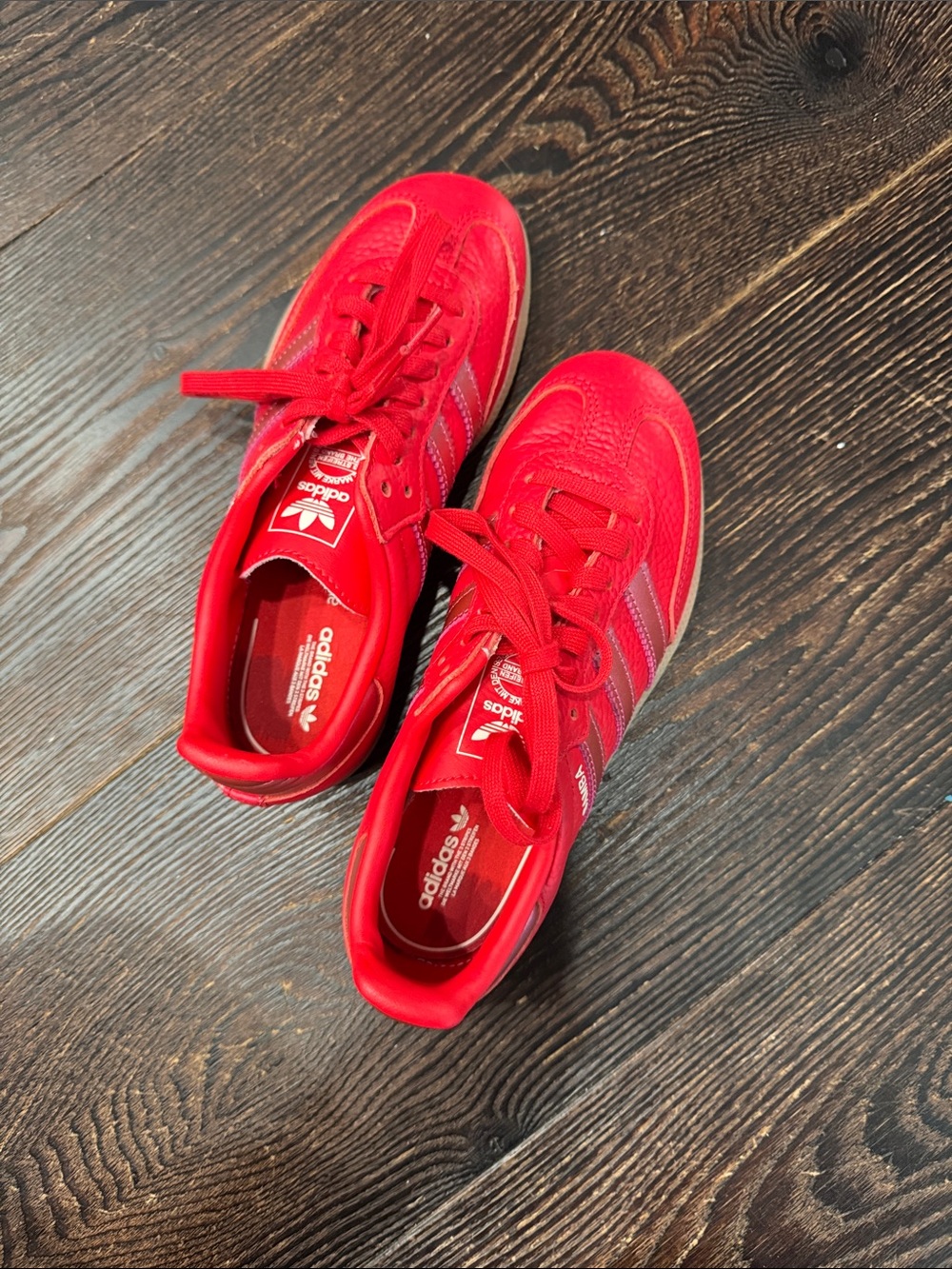 adidas Kids Red Low-Top Sneakers